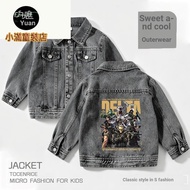 Children Cartoon Denim Jacket Casual Fashion Delta Action Veyron Eclipse Golden Rose Children Autumn
