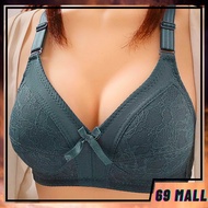Women Bra Bra Plus Size 34-52 BC Cup Wireless Full Cup Cotton Thin Sponge Baju Dalam Wanita Tanpa Da