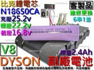 鋰電池 Dyson V8 副廠2.4Ah 比克 18650CA 維修更換無線吸塵器充電電池 SV10 戴森 點焊鋰電池