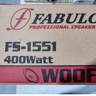 Speaker Speaker Components FS - 1551 Woofer FABULOUS