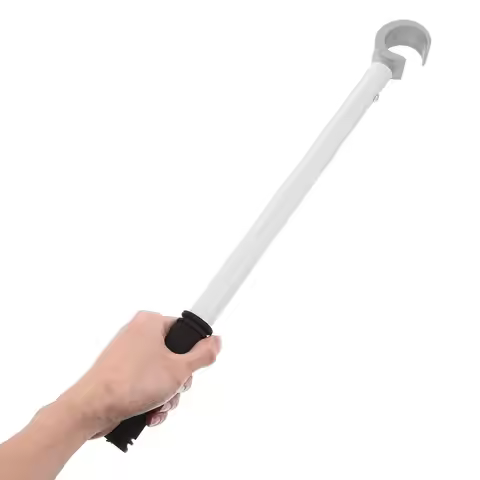 Extended Window Opening Lever Aluminum Alloy Pull Rod Adjustable Tool Sliding Awning Blind Stick Hoo