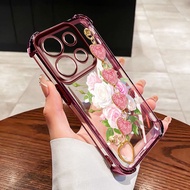 YBD Sparkling Pink Bracelet Case For Infinix Smart 7 HD X6515 Tecno POP 7 Pro Spark Go 2023 BF7n BF6