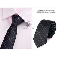 Men's accessories 6cm men's tie Giangpkc July 2024 - model 10 black striped