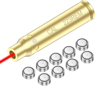 Bore Sight Cal 223 5.56mm Rem Gauge/12GA/300 Win Mag Laser Sight Red Dot Boresighter with Batteries
