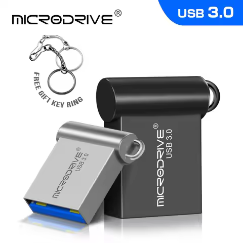 Super Mini USB 3.0 Pendrive Metal 16GB 32GB USB Flash Drive 64G Pen Drive U Disk Flash Memory Stick 