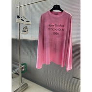 Acne Studios 2025 Autumn New Product 1966 Mud Dyed Washed Distressed Men's Long-Sleeved T-Shirt