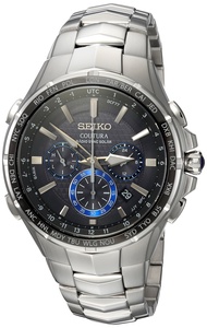 SSG010 Watch for Men - Coutura Collection - Radio Sync Solar Chronograph, Two-Tone Stainless Steel C