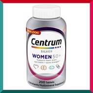 善存 - Centrum銀善存女士50+ 全效多種維他命及礦物質200粒 Silver Women 維他命C免疫力 GSK (參考效期:09/2025*)