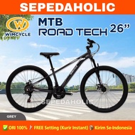 Sepeda Gunung MTB WIMCYCLE ROADTECH 26 Inch Alloy Suspension