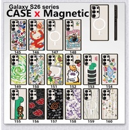 Magnetic attraction Acrylic Samsung Galaxy S26 S25 S24 S23 Ultra S26 Plus phone case Carving CASETiF
