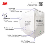 3M 9501+ P2/ KN95 Earloop Disposable Respirator/ Filtration Efficiency &gt; 95% 3M Face Mask