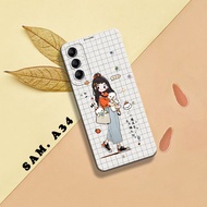 HP Phone Case - Samsung A34 - Phone Case - Samsung A34 - External_acc - Cute Motif Case - Fashion Ca