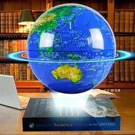 [Warrior2] New Book Shape Magnetic Levitating Lamp 8Inch Floating Luminous Earth Globe World Map Sch