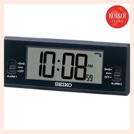Seiko clock alarm clock digital radio-controlled white 48×123×30mm SQ321W