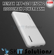 Remax Linon 2 Powerbank Portable Charger 10000mAh RPP-124 Fast Charging Battery Level Indicator Thin