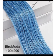 Tirai benang Glitter premium import 100x200cm