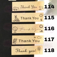 [SG SELLER] [FREE SHIPPING] Message Stickers Thank You Sticker Gift Handmade Cookie Wedding Christmas CNY