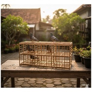 DOVE CAGE 6 DOORS FULL BAMBOO