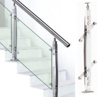 Kim fatt Staircase 304 stainless steel 12mm tempered glass