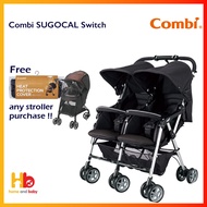 Combi Spazio Duo Stroller (FOC: Heat Protector Cover )