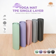 Yoga Mat TPE TPE Single Layer 4mm/ Yoga Mat/ Workout Mat/ Yoga Mat/ TPE Yoga Mat Eco Friendly Poundf