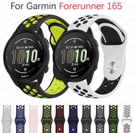 20mm Silicone Band Strap For Garmin Forerunner 165 / 165 Music Smart Watch Sport wrist watch Band