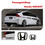 *Ready Stock* Honda Insight Matte Black/Chrome  Front and Rear Emblems Logo HONDA INSIGHT