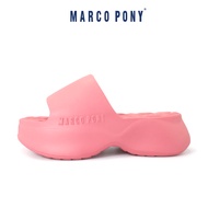 รองเท้าแตะแบบสวม Marco Pony  รองเท้าแฟชั่น  แบรนด์ Marco Pony สำหรับผู้หญิง เสริมส้น 6 CM. MH9022 รอ