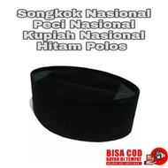 BLACK/ SONGKOK CAP NATIONAL/ CAP MUSLIM MEN'S CLOTHING SONGKOK HITAM SONGKOK LELAKI DEWASA SONGKOK H