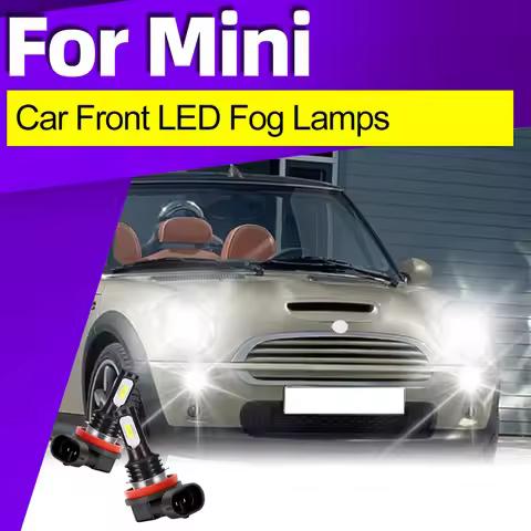 2x 6000K H8 H11 LED Fog Lights Bulbs For Mini R56 F56 Convertible F57 R52 R57 Countryman R60 Paceman