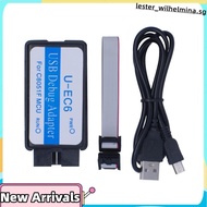 C8051F Emulator 3.3V-5V Downloader Programmer for JTAG /C2 U-EC6/U-EC5/EC3 USB Debug Adapter C8051F0