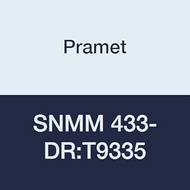 Pramet SNMM 433-DR:T9335 Carbide Indexable Turning Insert, 0.047" Radius, Single Sided Negative, Hea