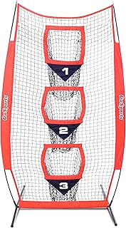 GoSports 8 ft x 4 ft Football Training Vertical Target Net - Improve QB Throwing Accuracy - Includes