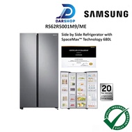 Samsung 680L Gross Side By Side Refrigerator Inverter 2 Door Fridge Peti Sejuk Peti Ais 2 Pintu RS62R5001M9/ME 冰箱