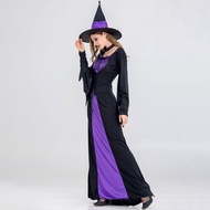 ชุดแม่มดสีม่วง ผู้หญิง ชุดแม่มด ฮาโลวีน Purple Witch Costume Women Witch Costume Halloween