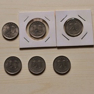 Duit Syiling 20 Sen Malaysia Tahun 1988 20 Cent Coin