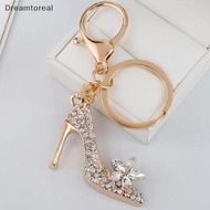 [DMT] NEW Crystal High Heel Shoe Keychain Purse Car Shiny Rhinestone Key Chain Bag Decorative Alloy 