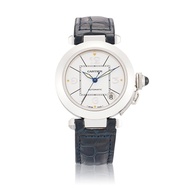 Cartier Vintage Pasha Reference W3014556, a white gold automatic wristwatch with date, Circa 1998
