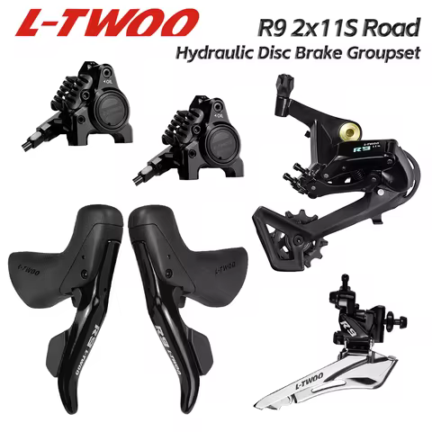 LTWOO R9 - Disc 2x11s Road Hydraulic Disc Brake Groupset, 6 kit, Aluminum Alloy, Benchmark R7020 R80