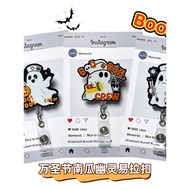 BooBoo Halloween Ghost Nurse Easy Pull Buckle Pumpkin Little Ghost Cob Web Funny Medical Work Brand 