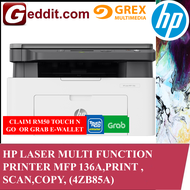 HP LASERJET MFP 136A / 136W* PRINTER (PRINTSCANCOPY AND WIRELESS*) MONOCHROME PRINTER - REPLACMENT M
