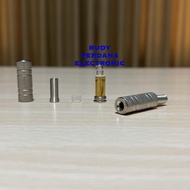 ZL99 SOCKET SOCKET MINI 3.5MM 3.5 MM STEREO IRON SILVER COVER