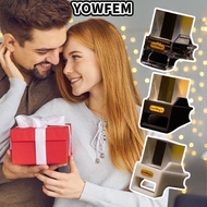 YOWFEM Smart Weather Station, Lectronic Album USB Charging Smart Clock,  with GIF Animations Album W