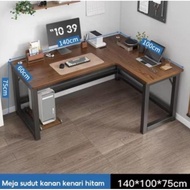 meja kantor/meja gaming/meja leter L serat karbon