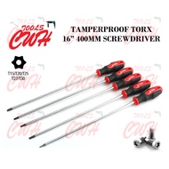 PRC 16" 400MM EXTRA LONG MAGNETIC TAMPERPROOF TORX STAR SCREW DRIVER SCREWDRIVER