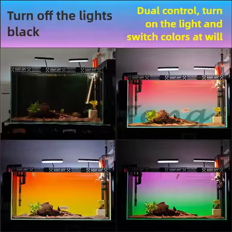 Turn Off The Light Black Fish Tank Background Light Board Rgbw Double Control Gradual Change Led Hig