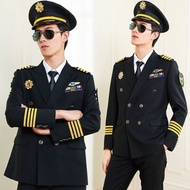 [Quick Shipping✈] Aviation Captain Uniform Suit Male Air Pilot Suit Annual Meeting Host Performance 