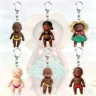 Natasha Little Black Girl Funny Acrylic Keychain Funny Acrylic Keychain Natasha Little Black Girl Fu
