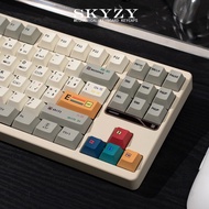 Retro Gray Keycaps Cherry Profile C64 PBT DYE SUB Keycap Set