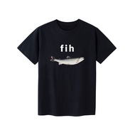 Funny Fih Fish Meme Gift T Shirt Men Women Clothing Casual Cotton Short Sleeve T-shirts Summer O-Nec